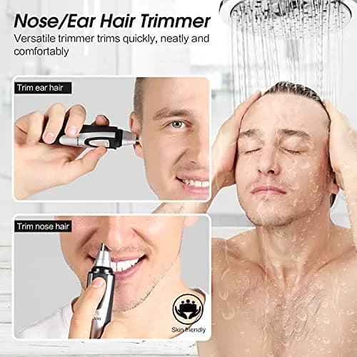 ZORAMI Ear and Nose Hair Trimmer Clipper for Men Women | IPX7 Waterproof, Dual-Edge Blades thumbnail 2