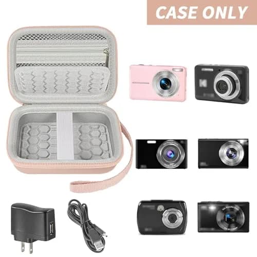 Boobowl Camera Case for Kodak PIXPRO FZ55/FZ45 with Bump Divider, 13cm (5in) x 13.3cm (5.2in) x 6.2cm (2.5in) | Protects Compact Cameras from Bumps and Scratches thumbnail 2