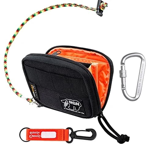 RE ROUGH ENOUGH Wallet for Teen Boy Men with Lanyard, RFID Card Holder, Black | Detachable Neck & RFID Shield thumbnail 1