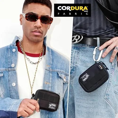 RE ROUGH ENOUGH Wallet for Teen Boy Men with Lanyard, RFID Card Holder, Black | Detachable Neck & RFID Shield thumbnail 6