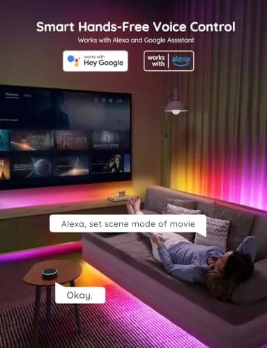 Govee RGBIC LED Strip Lights 5m (16.4ft) | Work with Alexa & Google Assistant, Music Sync thumbnail 4