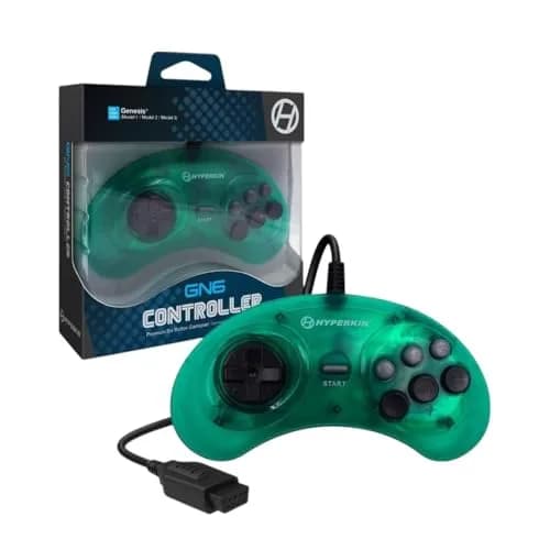 Hyperkin GN6 Wired Controller for Sega Genesis | 8-Way D-Pad & 6 Buttons, 6ft Cable thumbnail 1