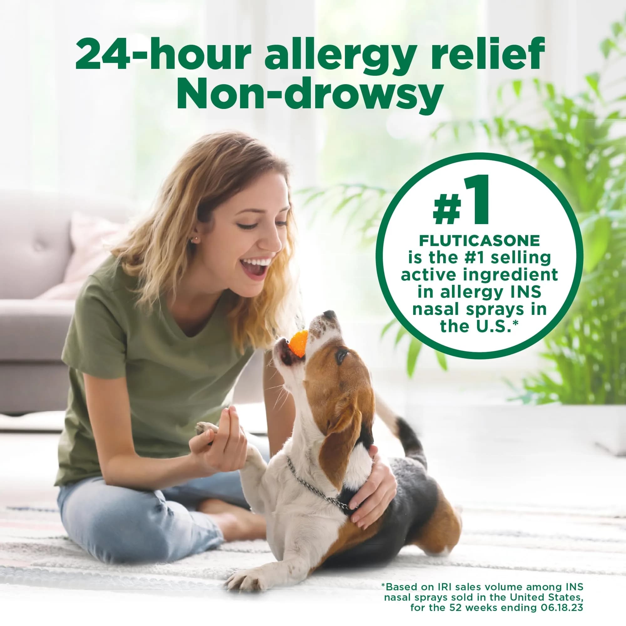 Amazon Basic Care 24-Hour Allergy Relief Nasal Spray 0.62 Fl Oz (18.3ml) | Fluticasone Propionate 50mcg Non-Drowsy - view 4