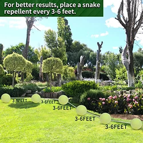 USKICH Natural Snake Repellent Balls 10 Pack | Repels Snakes, Rats & Pests Outdoors & Indoors thumbnail 6