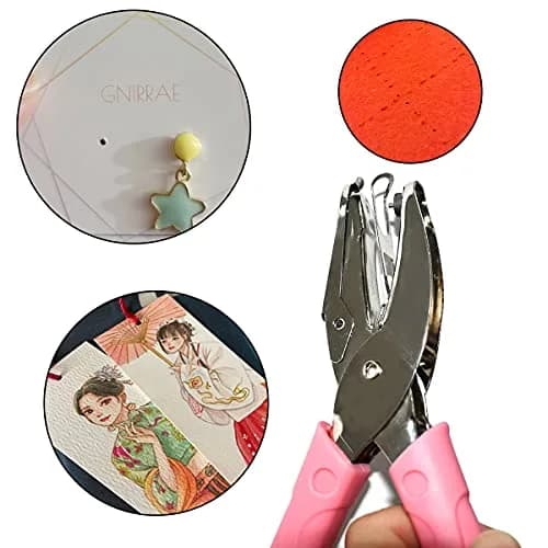 yuntop Pink Single Hole Paper Punch 1.5mm (1/16 inch) | Effortless Crafting Tool thumbnail 3