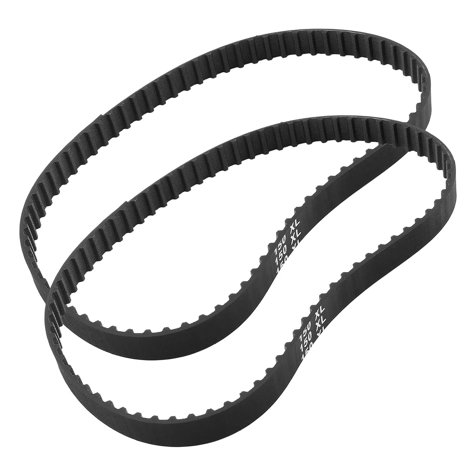 Qjaiune 2Pcs 150XL037 Timing Belt 75T 10mm | Neoprene, Nylon, Glass Fiber Drive Belt - main product image