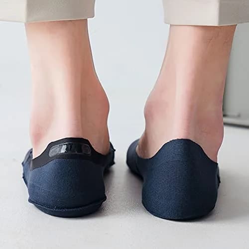 coloredlife Invisible Ice Silk No Show Socks | 5 Pairs, Unisex Shoe Liners thumbnail 3