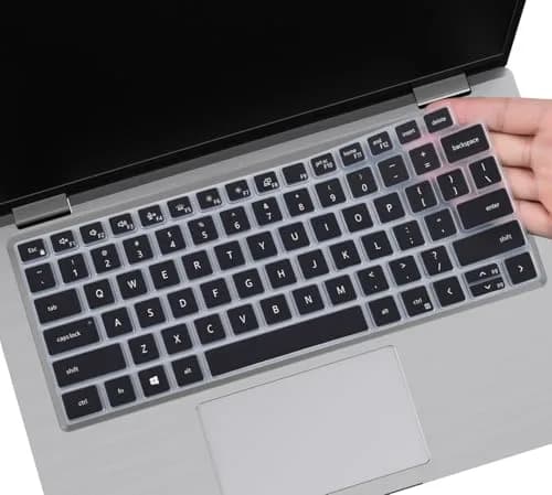 CaseBuy Black Silicone Keyboard Cover Skin for Dell Latitude 3440-2022 Laptops, 14" (35.56 cm) thumbnail 1