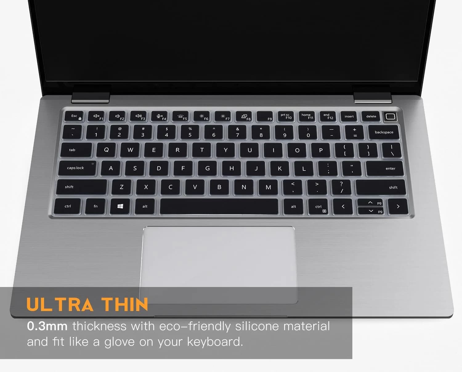 CaseBuy Black Silicone Keyboard Cover Skin for Dell Latitude 3440-2022 Laptops, 14" (35.56 cm) thumbnail 5