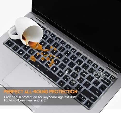 CaseBuy Black Silicone Keyboard Cover Skin for Dell Latitude 3440-2022 Laptops, 14" (35.56 cm) thumbnail 6