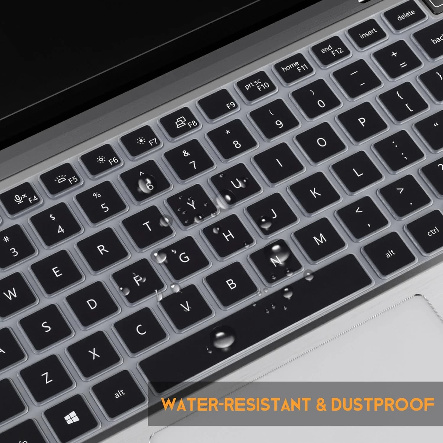 CaseBuy Black Silicone Keyboard Cover Skin for Dell Latitude 3440-2022 Laptops, 14" (35.56 cm) thumbnail 4
