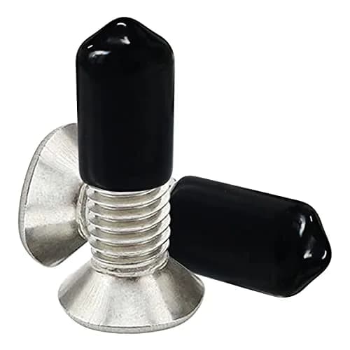 yuntop Black Vinyl Flexible End Caps for Pipes, Tubing & Rods (50-Pack, 6.5mm-7mm) thumbnail 6