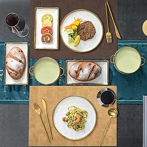 SUEH DESIGN Leather Placemats Set of 6 | Elegant Heat & Water Resistant Table Mats thumbnail 8