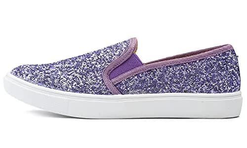 FEVERSOLE Women's Fashion Slip-On Sneakers 8 M US | Casual Flat Loafers Lavender thumbnail 2