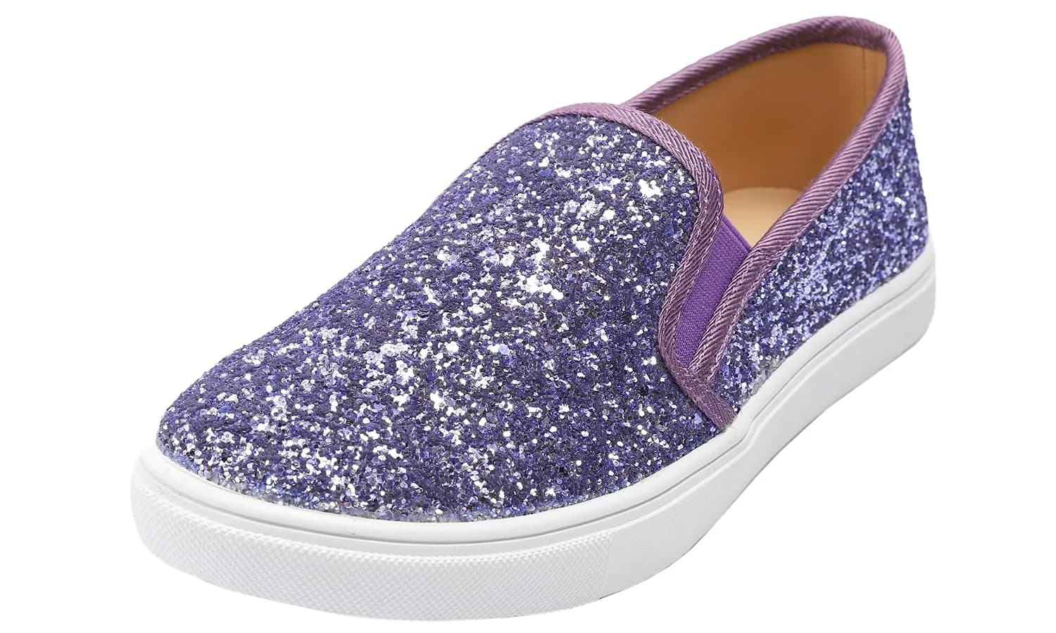 FEVERSOLE Women's Fashion Slip-On Sneakers 8 M US | Casual Flat Loafers Lavender - main product image