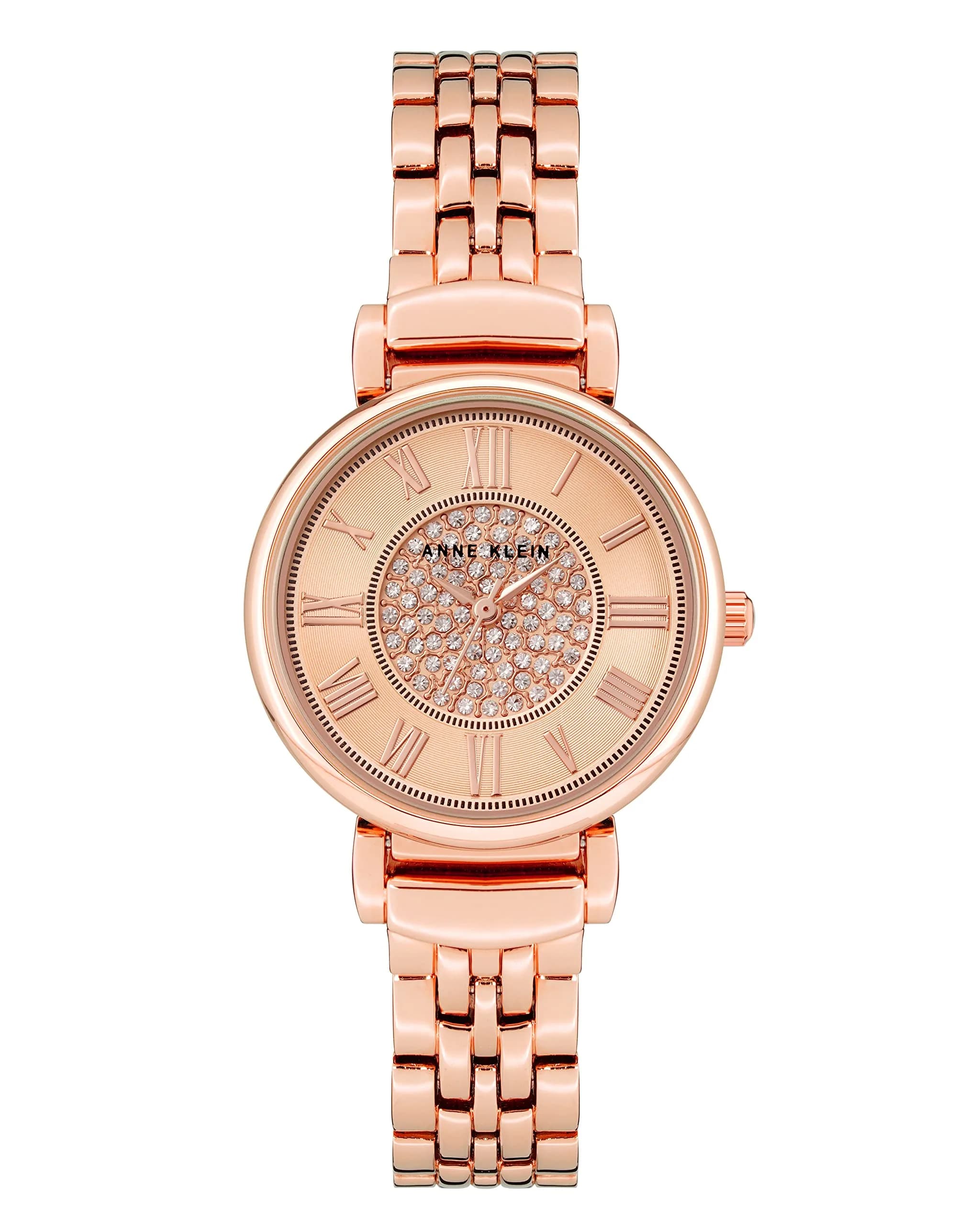 Anne Klein Women's Crystal Accented Bracelet Watch - Silver Tone Case & Bracelet - main product image