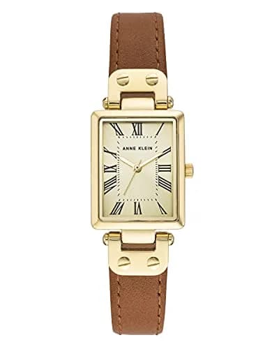 Anne Klein Women's Leather Strap Watch, AK/3752 | Elegant Analog Watch with Roman Numerals thumbnail 1