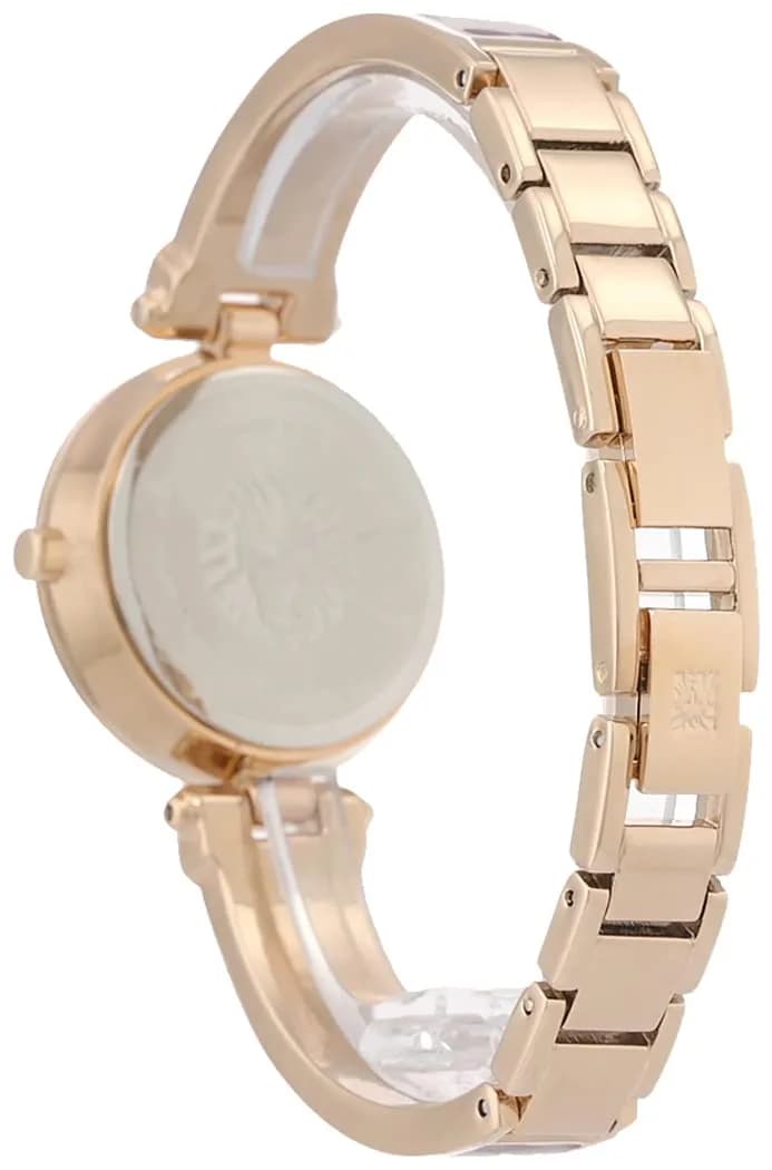Anne Klein Women's Rose Gold-Tone Bangle Watch with Diamond Dial | 28mm Case - view 5