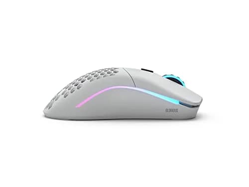 GLORIOUS Model O Wireless Gaming Mouse - 69g Honeycomb Design, RGB, Ambidextrous, 2.4GHz Wireless, 71 Hours Battery, Matte White thumbnail 4