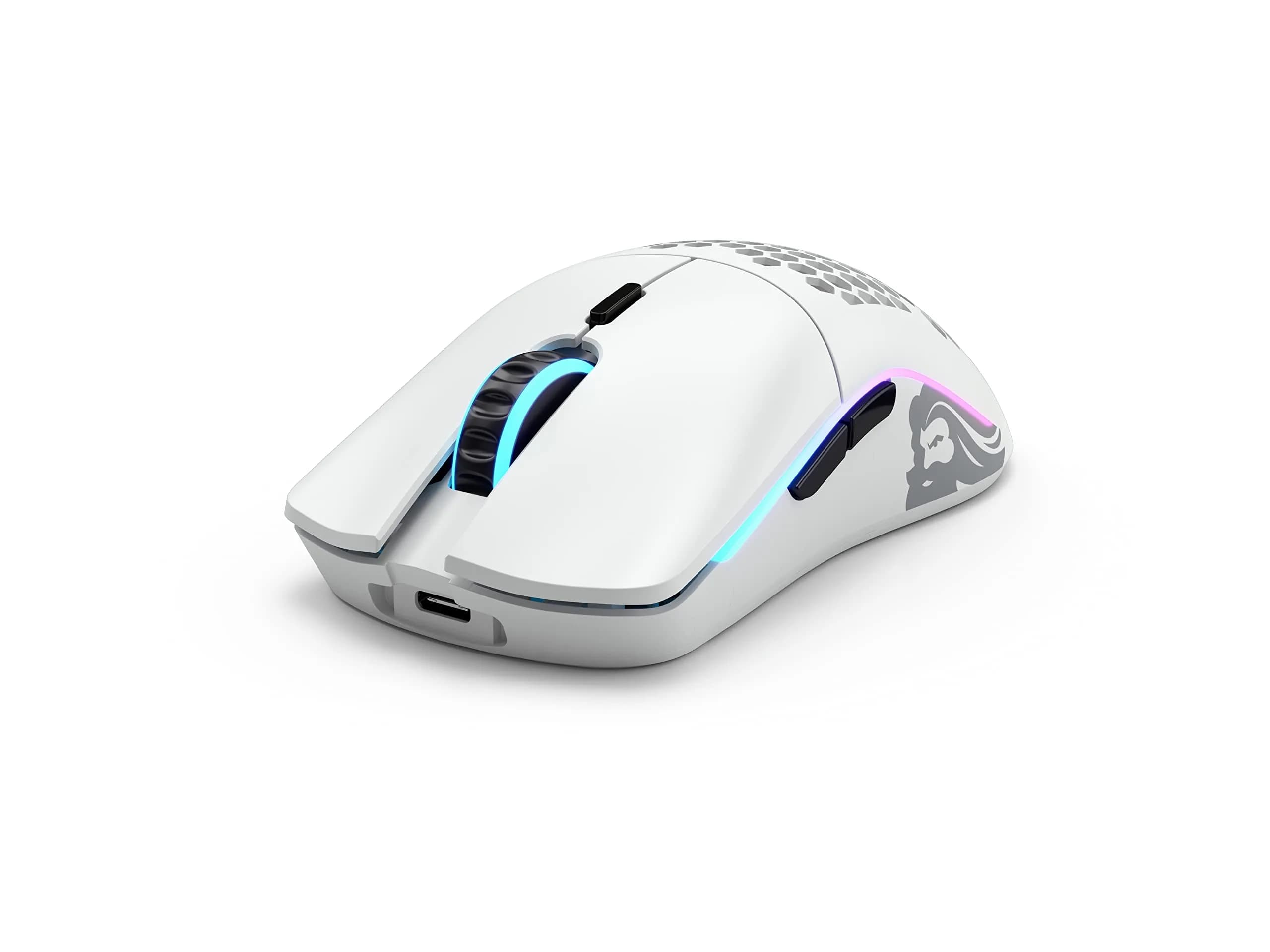 GLORIOUS Model O Wireless Gaming Mouse - 69g Honeycomb Design, RGB, Ambidextrous, 2.4GHz Wireless, 71 Hours Battery, Matte White - view 2