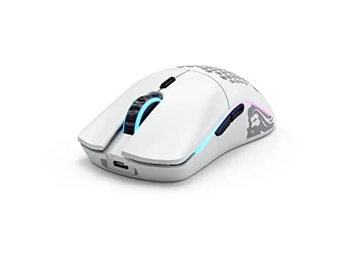 GLORIOUS Model O Wireless Gaming Mouse - 69g Honeycomb Design, RGB, Ambidextrous, 2.4GHz Wireless, 71 Hours Battery, Matte White thumbnail 2