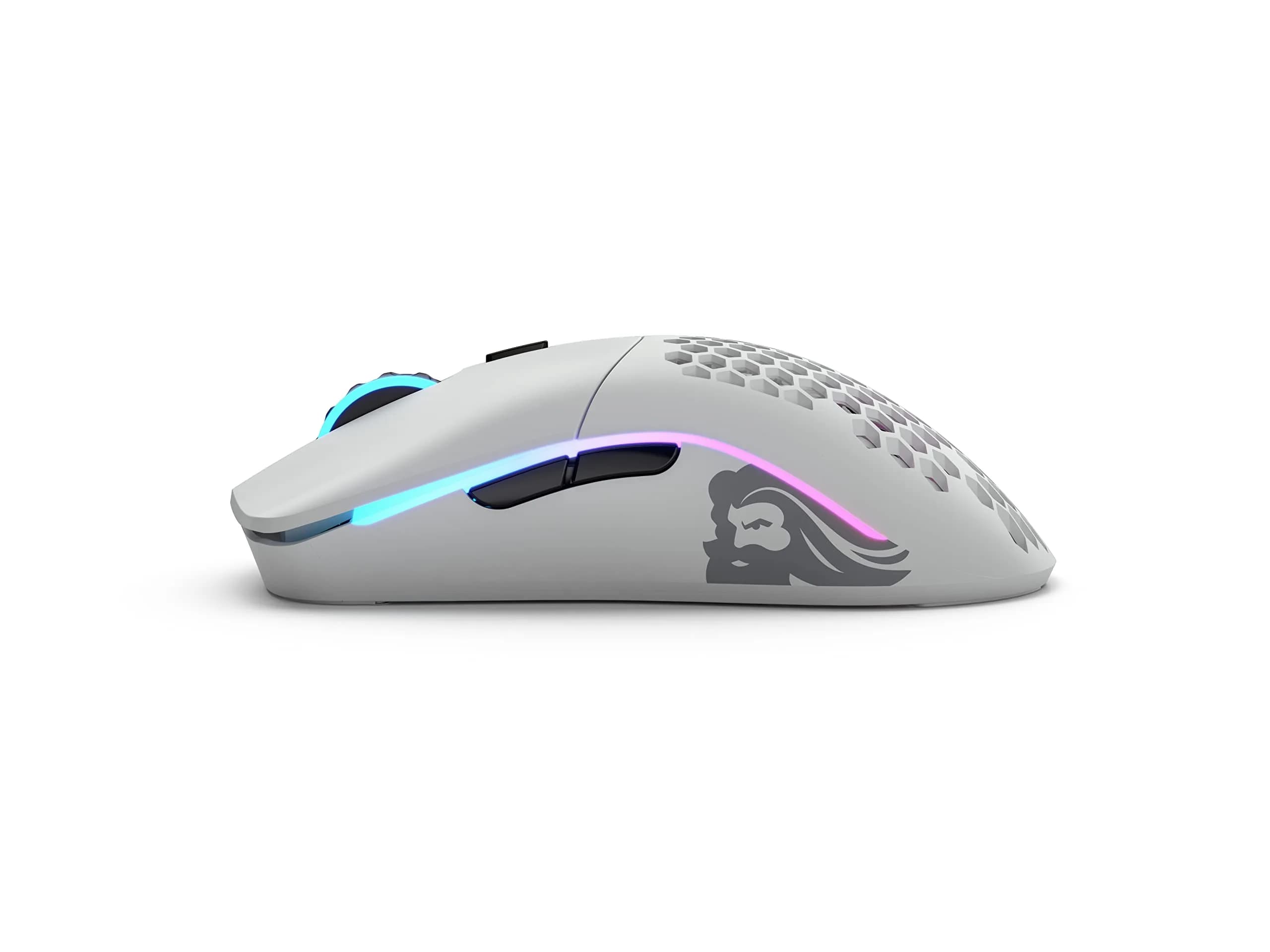 GLORIOUS Model O Wireless Gaming Mouse - 69g Honeycomb Design, RGB, Ambidextrous, 2.4GHz Wireless, 71 Hours Battery, Matte White - view 3