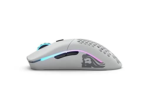 GLORIOUS Model O Wireless Gaming Mouse - 69g Honeycomb Design, RGB, Ambidextrous, 2.4GHz Wireless, 71 Hours Battery, Matte White thumbnail 3