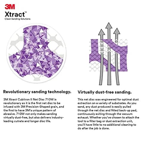 3M Xtract Net Disc 710W 6 in | Dust-Free Sanding with Cubitron Grain thumbnail 3