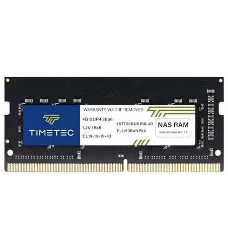 Timetec DDR4-2666 4GB SODIMM RAM | Compatible with Synology NAS Models thumbnail 1