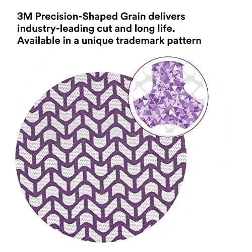 3M Xtract Net Disc 710W 120+ Grit Ceramic 3 inch (76.2 mm) Hook and Loop Sanding Discs, Pack of 50 | Virtually Dust-Free for Metal, Wood, Composites thumbnail 3