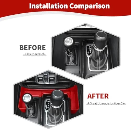 RT-TCZ Red Caddy for Jeep Wrangler JL JLU Gladiator JT 2018-2024 2-Pack | Organizes Phones, Change, and Small Items thumbnail 2