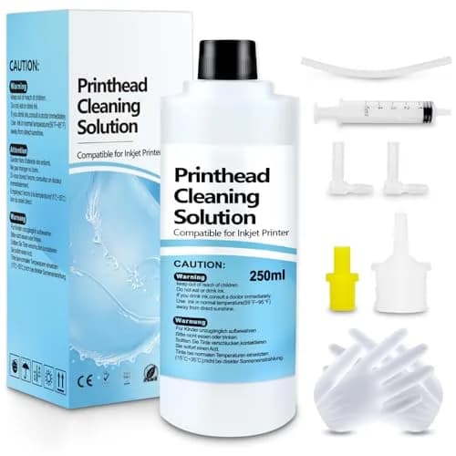 Wawocs Universal Inkjet Printer Cleaning Kit 250ml (8.45 Fl Oz) | Cleans Epson, HP, Canon Printheads thumbnail 1