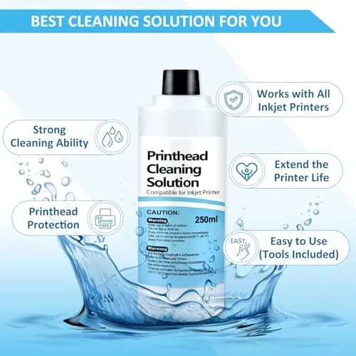 Wawocs Universal Inkjet Printer Cleaning Kit 250ml (8.45 Fl Oz) | Cleans Epson, HP, Canon Printheads thumbnail 7