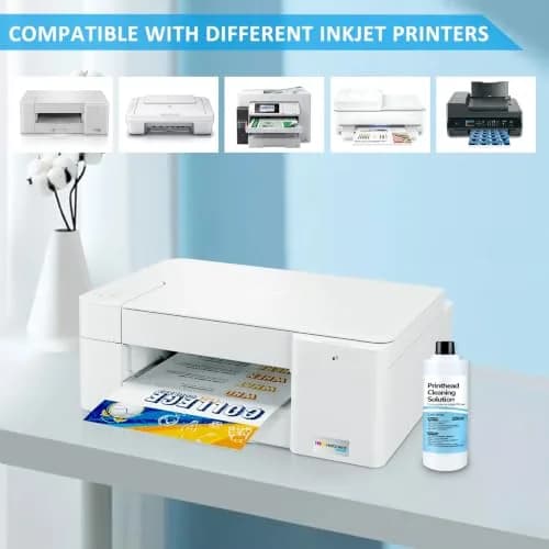 Wawocs Universal Inkjet Printer Cleaning Kit 250ml (8.45 Fl Oz) | Cleans Epson, HP, Canon Printheads thumbnail 2