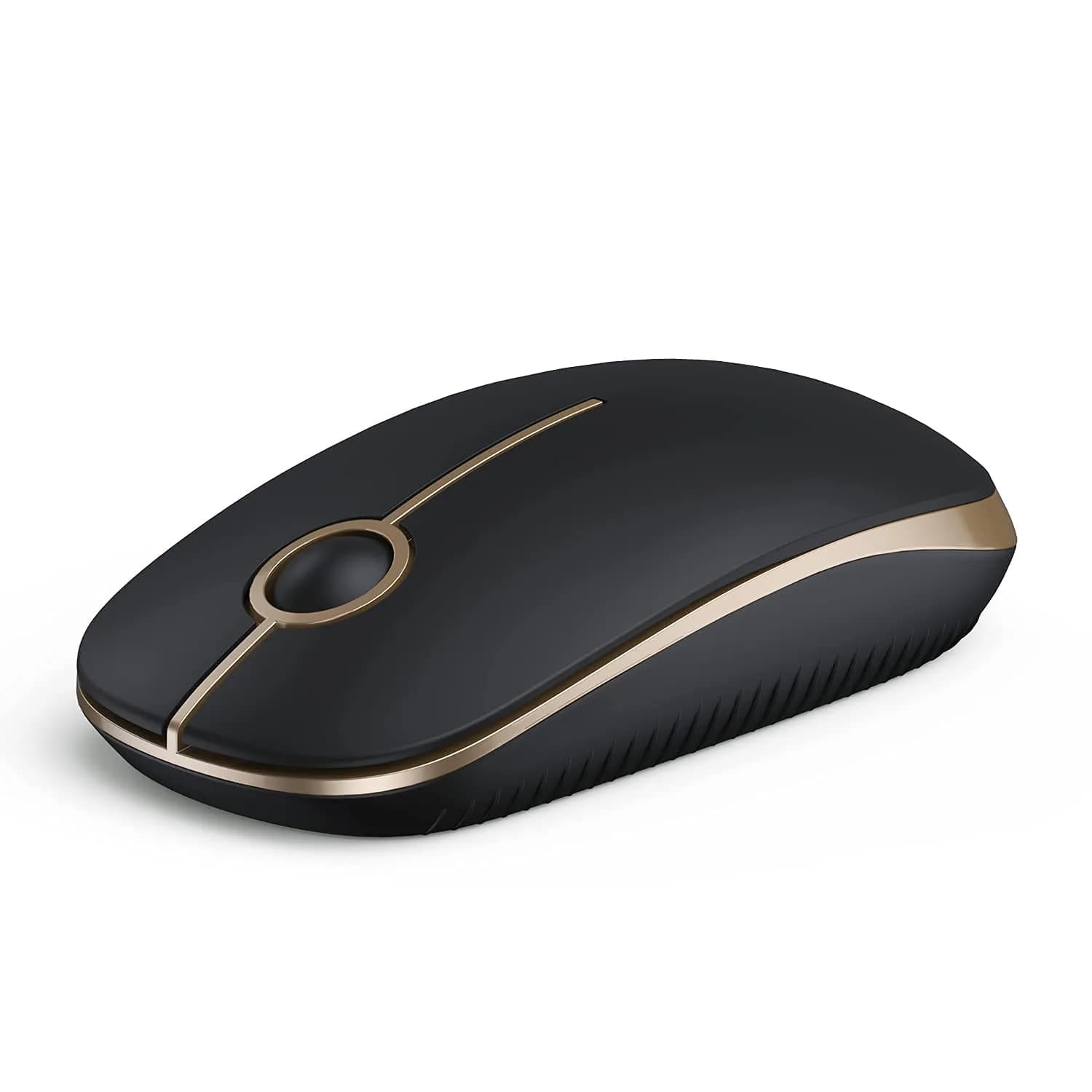 VssoPlor Wireless Mouse, 2.4G Slim Computer Laptop Mouse, Mint Green | Quiet Clicks & Stable Connection — Black and Gold