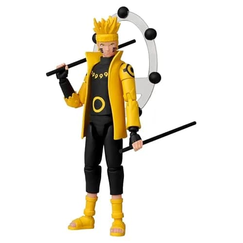 Tamagotchi Naruto Uzumaki Sage of Six Paths Action Figure | 6.5-inch Anime Hero with 20+ Articulations thumbnail 1