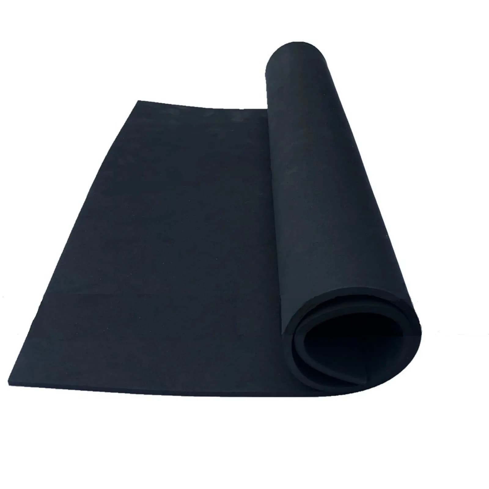 LabZhang Black EVA Foam Sheet 2mm (0.08 inches) | High-Density Cosplay Craft Foam 14" x 39" — black