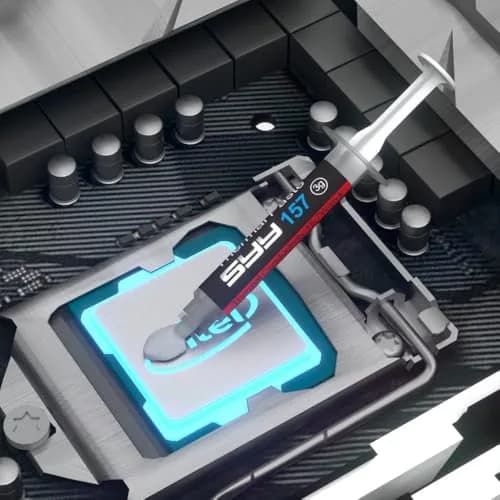 SYY Thermal Paste 6g CPU Compound with Toolkit for CPU/GPU/All Coolers | Carbon-Based, Easy to Apply, Long-Lasting Cooling thumbnail 5