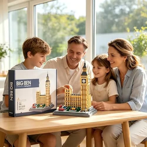 KLMEi London Big Ben Micro Building Blocks Set 4112 PCS | Educational STEM Toy for Ages 14+ thumbnail 7