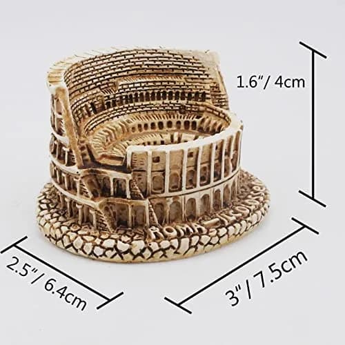 Kocris Casa Rome Colosseum Fish Tank Decoration 4.1cm (1.6") | Ancient Roman Amphitheatre Aquarium Ornament thumbnail 5