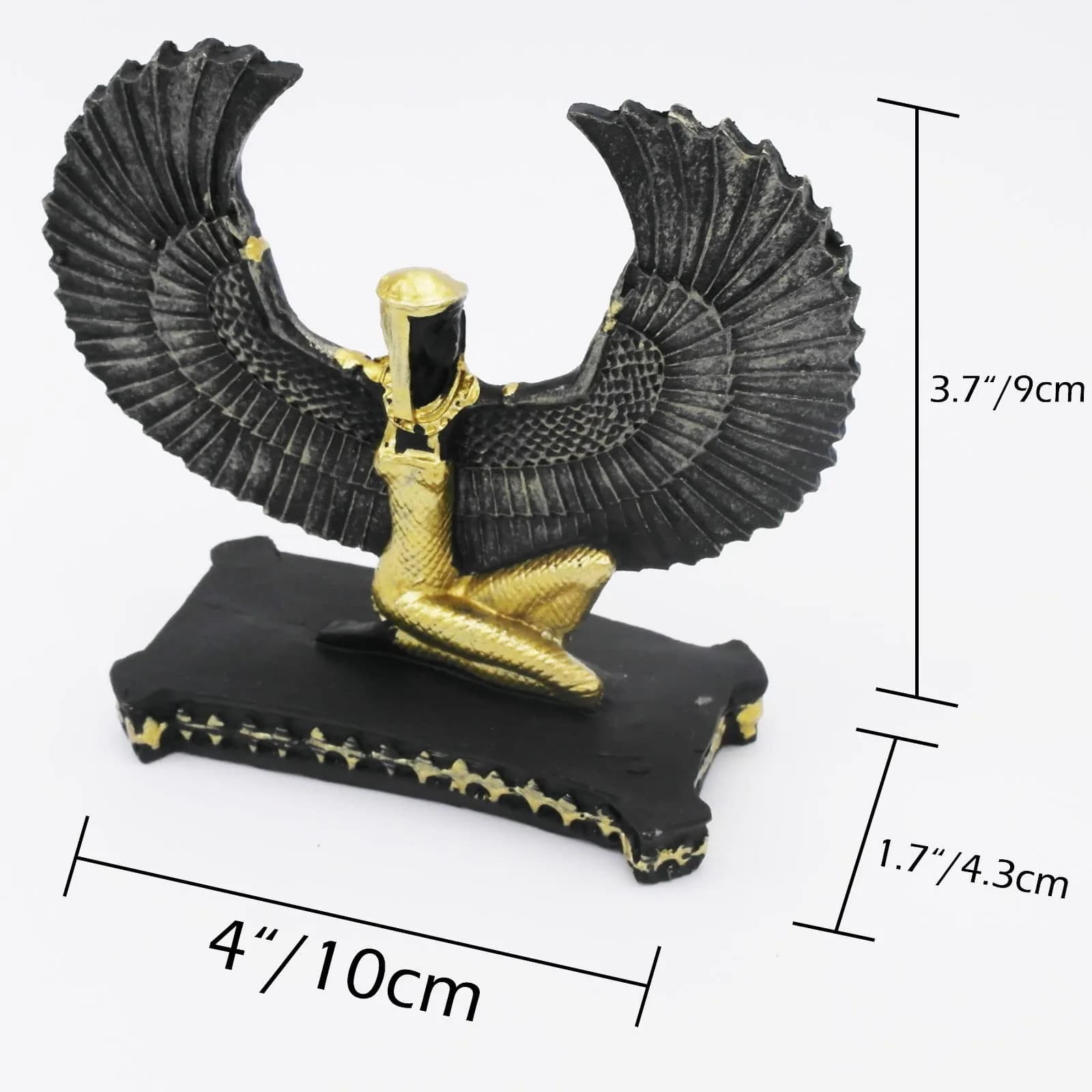 Kocris Casa Ancient Egypt Goddess Aquarium Ornament 10.4cm (4.1") | Resin Fish Tank Decor for Betta & Reptiles - view 5