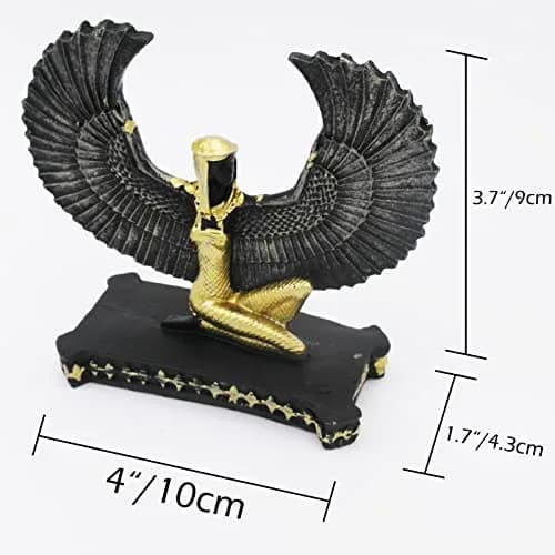Kocris Casa Ancient Egypt Goddess Aquarium Ornament 10.4cm (4.1") | Resin Fish Tank Decor for Betta & Reptiles thumbnail 5
