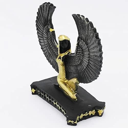 Kocris Casa Ancient Egypt Goddess Aquarium Ornament 10.4cm (4.1") | Resin Fish Tank Decor for Betta & Reptiles thumbnail 3