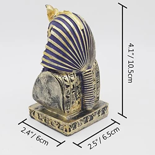 Kocris Casa Egyptian Pharaoh Fish Tank Decoration 10.5cm (4.1") | Ancient Egypt Reptile Terrarium Ornament thumbnail 4