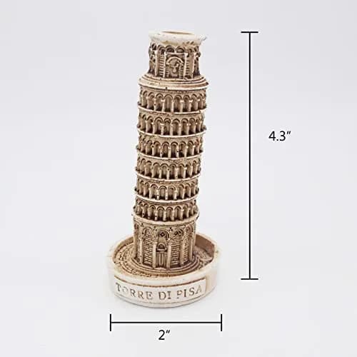 Kocris Casa Leaning Tower of Pisa Aquarium Decoration 8.9cm (3.5") | Adds Italian Flair to Tanks thumbnail 5