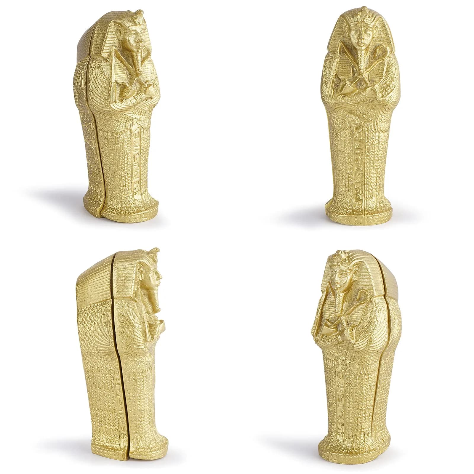 Kocris Casa Mummy Gold Coffin Aquarium Ornament 8.9cm (3.5") | Egyptian Fantasy Decor for Fish Tanks - view 4