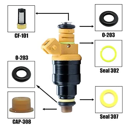 HiSport Fuel Injector Rebuild Service Kits for Universal EV1 Engines | Compatible with Common Injectors thumbnail 3