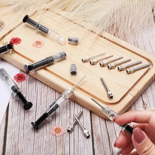 Nuanchu 12 Pack 1ml Glass Syringes with Blunt Needles | Industrial & Artistic Use, Non-Medical thumbnail 4