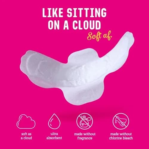 FLO Night Menstrual Pads 14 Count (Pack of 1) | Organic Bamboo Period Pads for Heavy Flow thumbnail 4