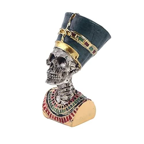 Kocris Casa Ancient Egypt Priest Skull Decoration for Aquariums & Terrariums | 5.33cm (2.1" H) Resin Sculpture thumbnail 1